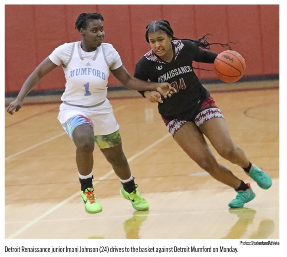 Girls playing basketball